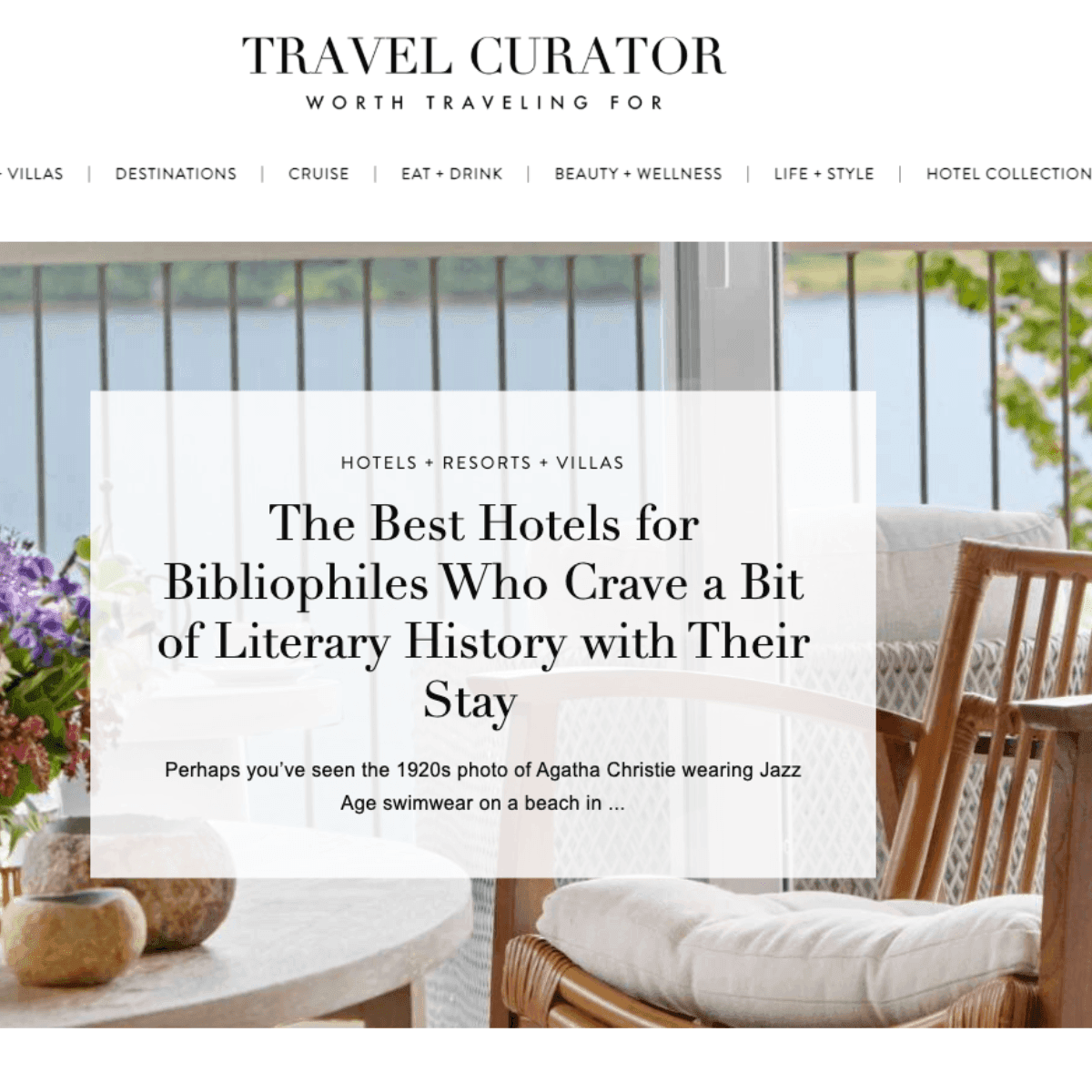 The Best Hotels for Bibliophiles Who Crave a Bit of Literary History with Their Stay
